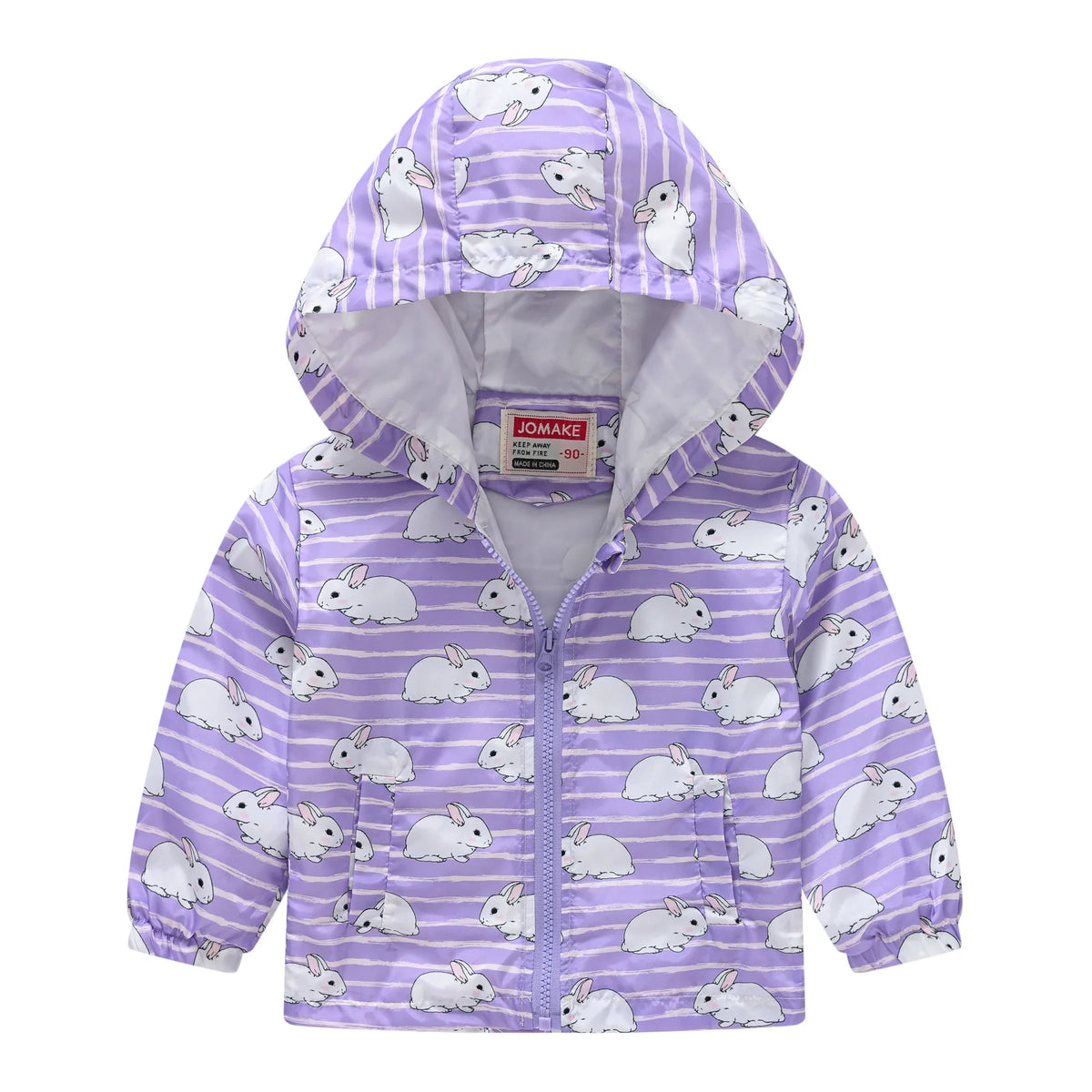 Chaqueta impermeable con capucha para niños y niñas, cortavientos con cremallera y estampado de dinosaurio de dibujos animados, a la moda, novedad
