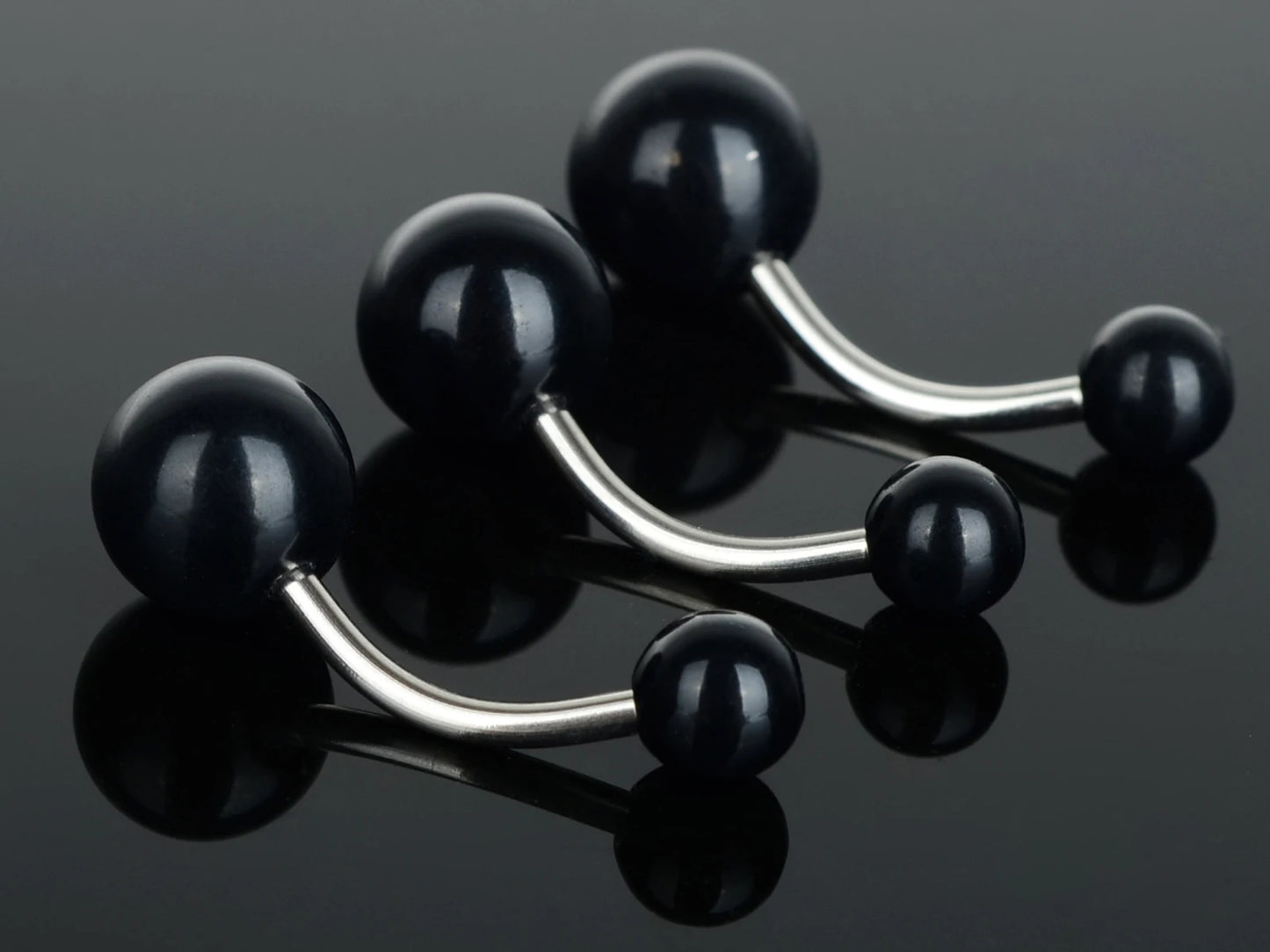5 unids/lote negro blanco Sexy barras de vientre cuerpo Piercing botón anillo ombligo barra joyería labio Piercing joyería de moda Unisex