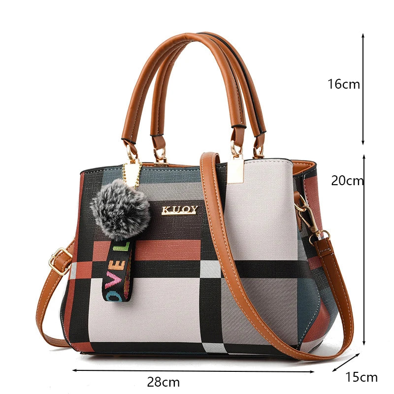 Bolso cruzado informal de cuero PU para mujer, bolso de mano de diseñador de lujo, bolso de hombro de viaje de gran capacidad