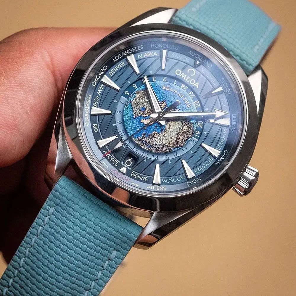 Correa de reloj de goma FKM de 18mm, 19mm, 20mm, 21mm y 22mm, compatible con Omega Seamaster 150 Omega Speedmaster Swatch