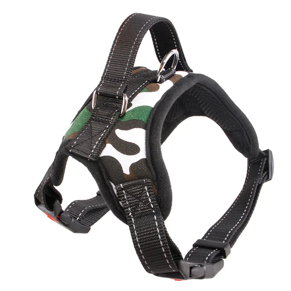 Arnés ajustable para perros y gatos con correa reflectante y transpirable para perros pequeños y grandes, chaleco, suministros para mascotas