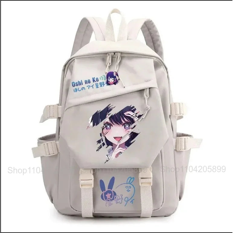 Mochila OSHI NO KO, mochila de anime recomendada para niños, mochila escolar para estudiantes, regalo para niñas, mochila de viaje diaria bonita