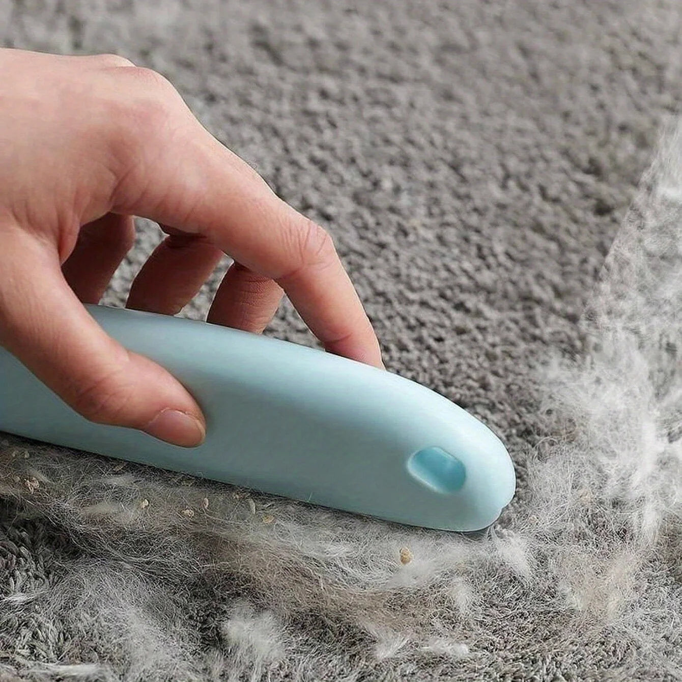 Cepillo eficaz para quitar el pelo de mascotas para gatos y perros: afee suavemente la lana y limpia la piel para una casa ordenada y ordenada