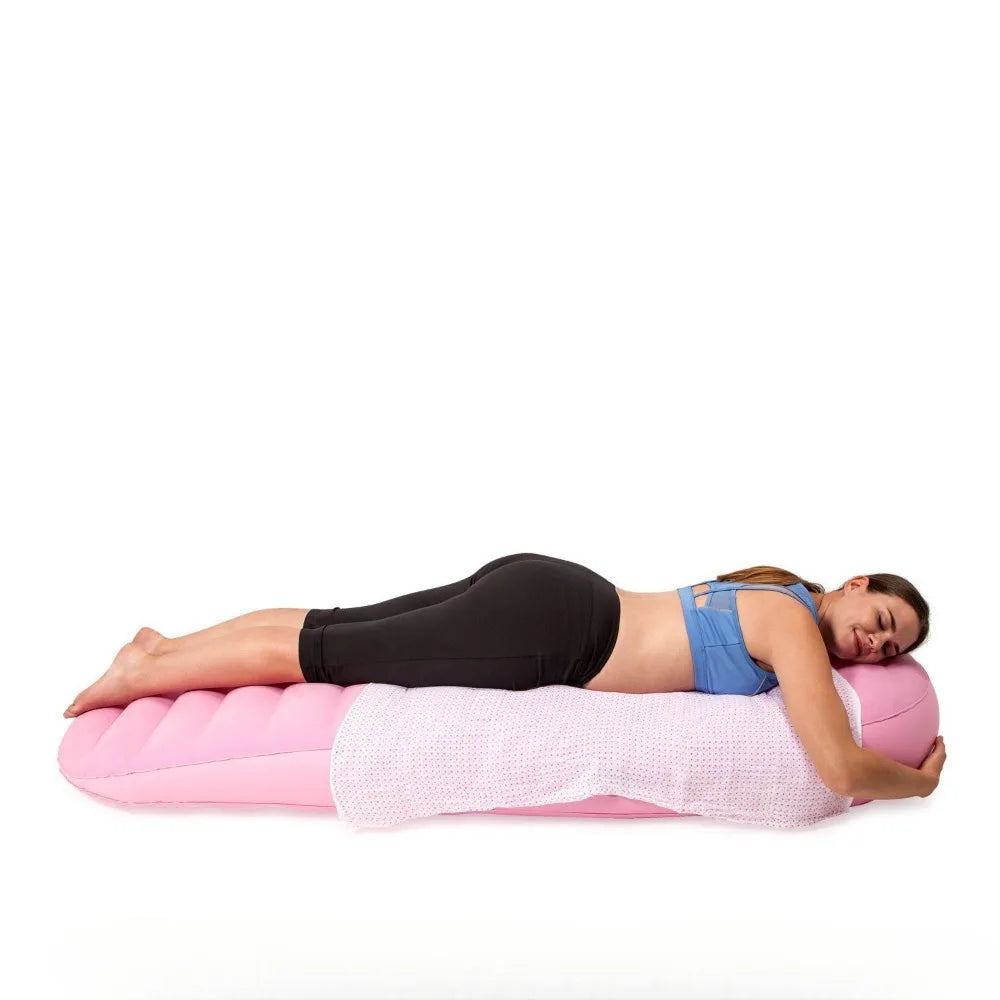 Con agujeros     Cama de maternidad inflable     Plegable     Firmeza ajustable     Estera para dormir de maternidad     Incluye bomba de aire