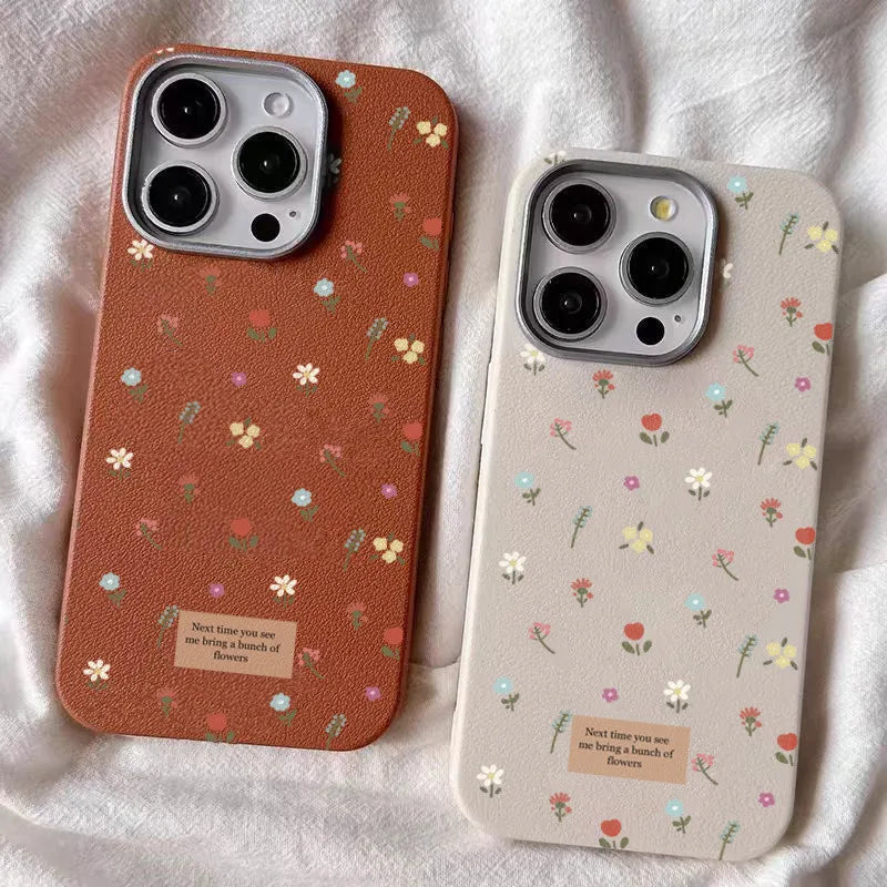Funda de teléfono Floral pequeña y colorida para Samsung Galaxy A55 A54 A52 A34 A35 A15 4G 5G S25 S24 S23 S22 Ultra Plus FE, funda trasera suave