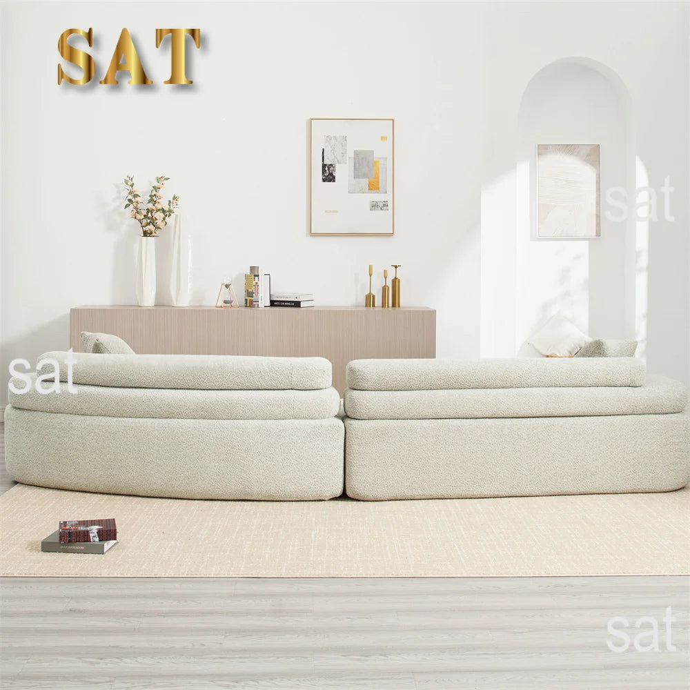 Sofá Modular de Tela con Compresión al Vacío, Sofá sin Estructura en Caja