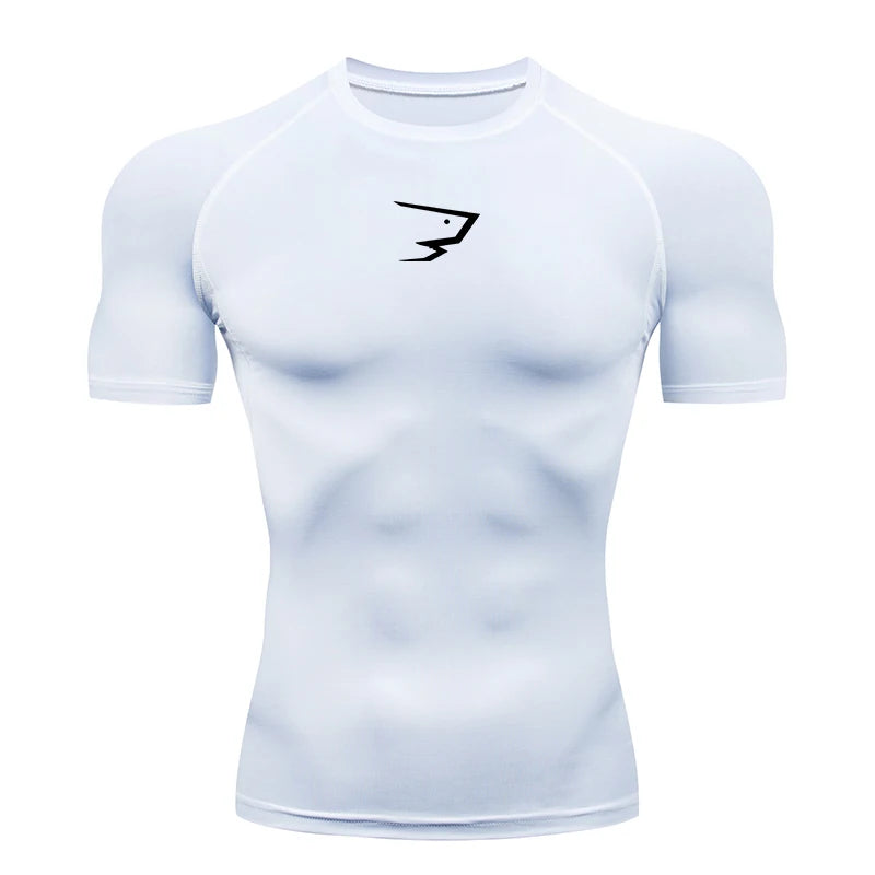 Camiseta de compresión para correr para hombre, camisetas deportivas de manga corta, camisetas deportivas para gimnasio, chándal para correr para hombre, camisetas atléticas para hombre