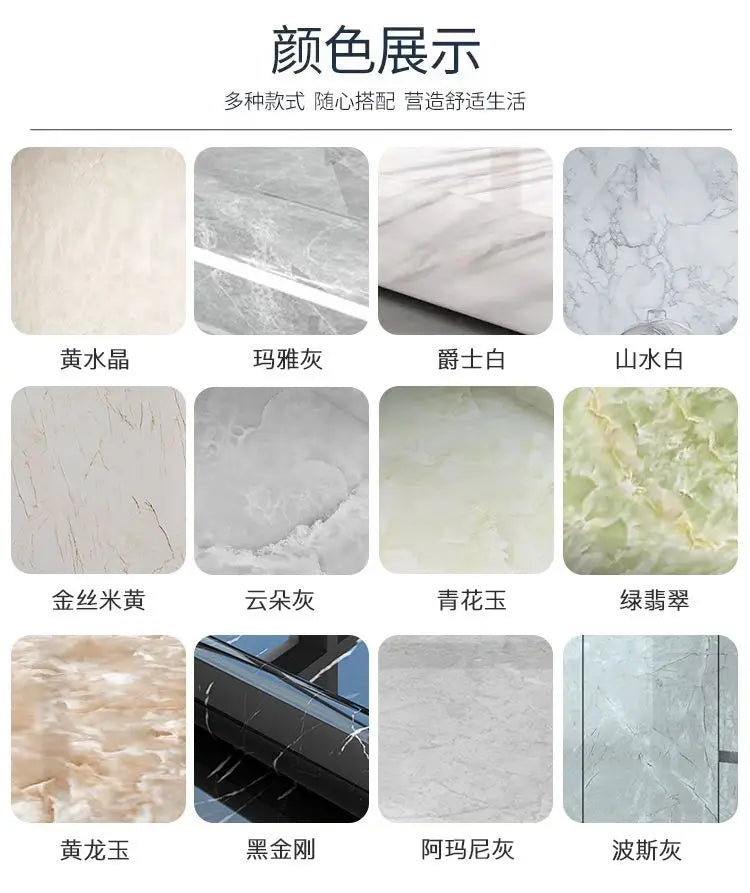 Papel tapiz adhesivo de pared de 80cm de ancho, lámina impermeable a prueba de aceite, pegatina decorativa de mármol, papel decorativo para renovación de baño y cocina