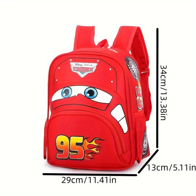 Mochila de Cars con el personaje Lightning McQueen para niños: mochila escolar para el jardín de infancia, mochila para niños pequeños y preescolares, mochila con dibujos animados para niños y niñas.
