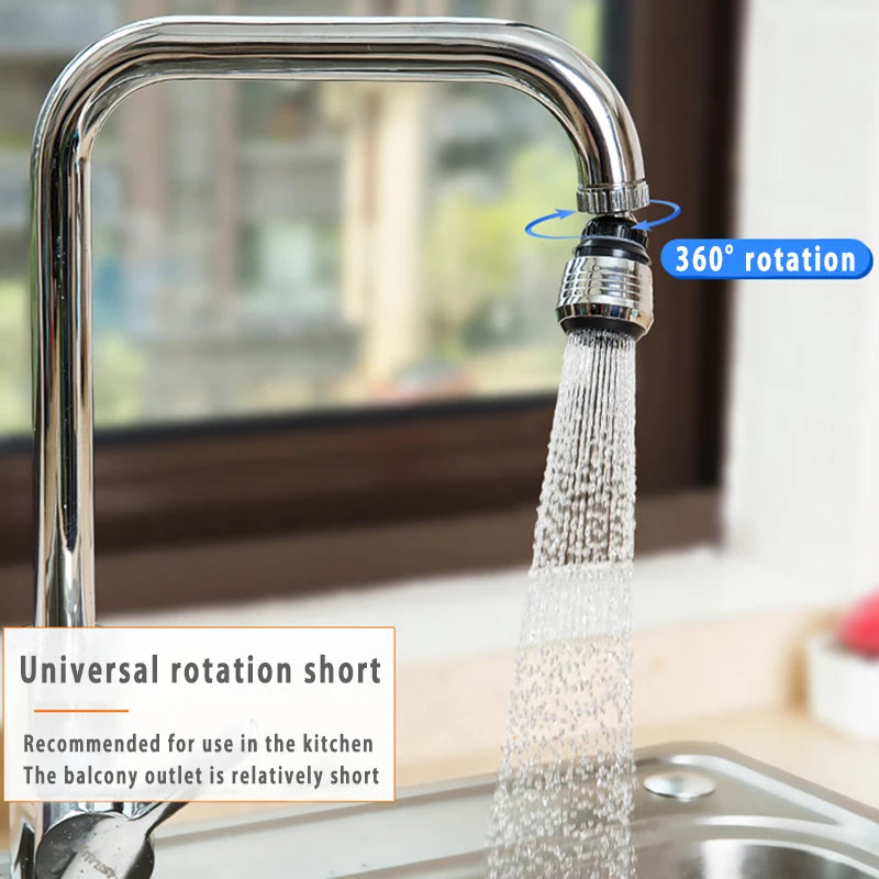 Extensor de Grifo Giratorio de Alta Presión, Burbujeador de 2 Modos para Cocina, Ahorro de Agua, Accesorios del Hogar, Gira 360 Grados