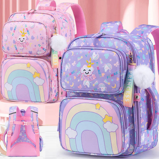 Mochila bonita para estudiantes de primaria, bolso versátil portátil elegante, bolsa transpirable para libros preescolares, regalo para la vuelta a la escuela para niñas