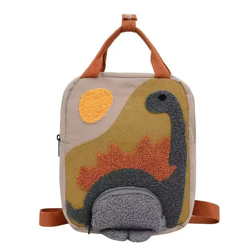 Mochila de dibujos animados de dinosaurios para niños, bonita mochila escolar para bebés, Mochila para niños y niñas, Mochila de lona, accesorios para niños