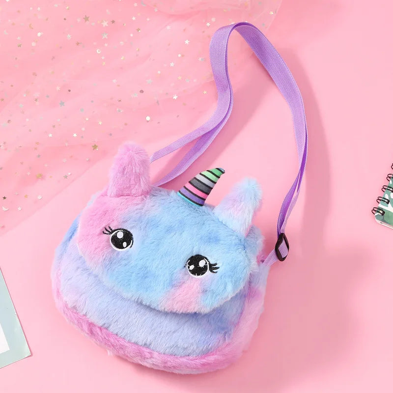 Mochila escolar de dibujos animados de unicornios para niñas, morral 3D de piel de viaje, bonito, regalo para niños