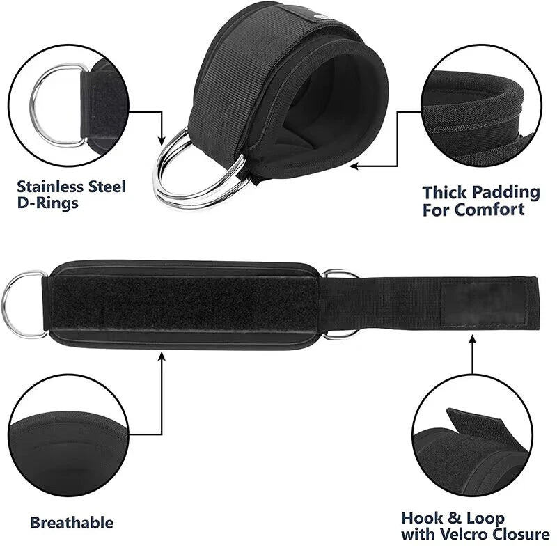 Correas de tobillo, conjunto de bandas de resistencia, equipo de ejercicio para entrenamiento físico, peso del tobillo, banda elástica de Yoga para gimnasio, hombre y mujer