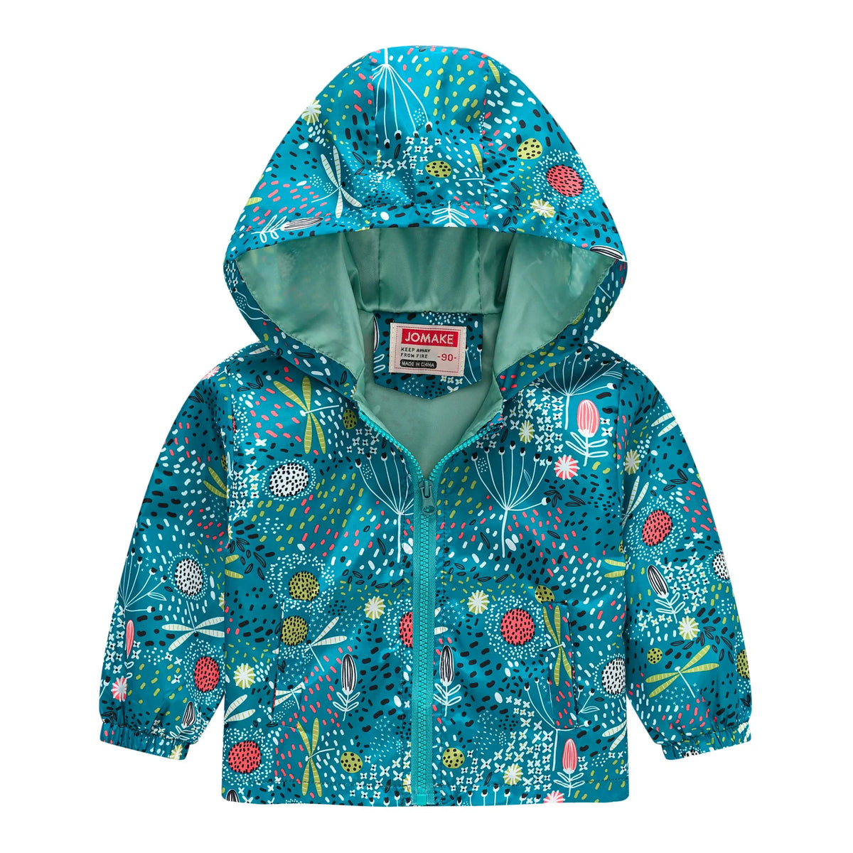 Chaqueta impermeable con capucha para niños y niñas, cortavientos con cremallera y estampado de dinosaurio de dibujos animados, a la moda, novedad
