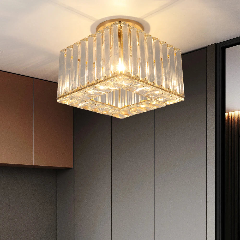 Lámpara colgante de cristal moderna, lámpara de techo Led de lujo, accesorios de decoración para el hogar, Isla de cocina, Lustre colgante ajustable