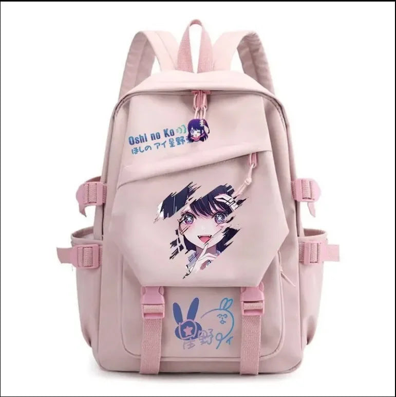 Mochila OSHI NO KO, mochila de anime recomendada para niños, mochila escolar para estudiantes, regalo para niñas, mochila de viaje diaria bonita