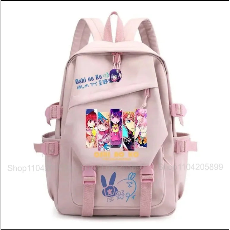 Mochila OSHI NO KO, mochila de anime recomendada para niños, mochila escolar para estudiantes, regalo para niñas, mochila de viaje diaria bonita
