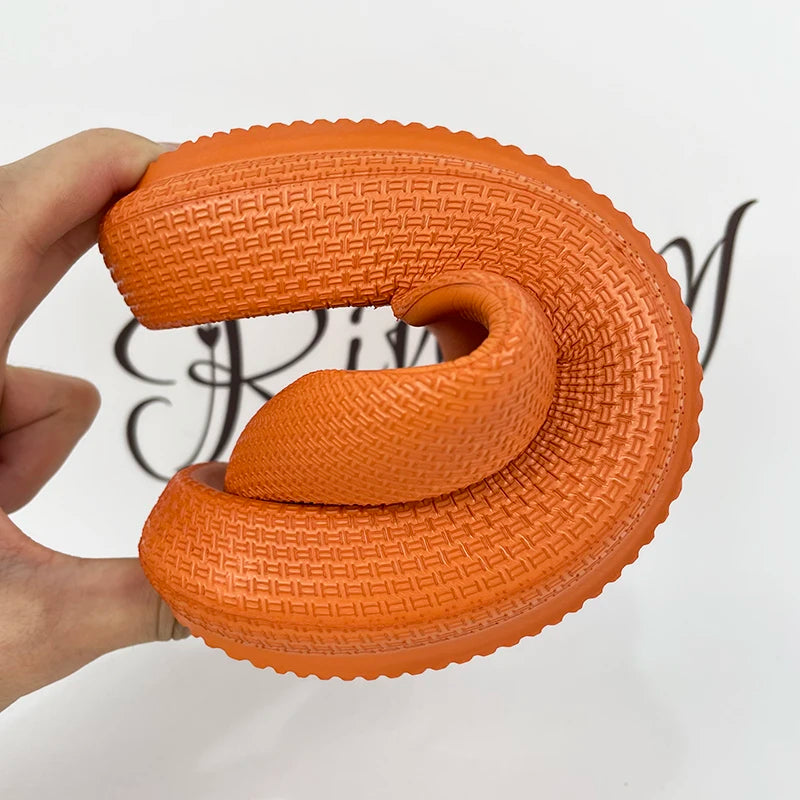 Chanclas de plataforma tipo Tanga EVA para mujer, zapatillas de nube con suela suave y Clip dedos, sandalias de playa antideslizantes con parte inferior gruesa, verano 2023