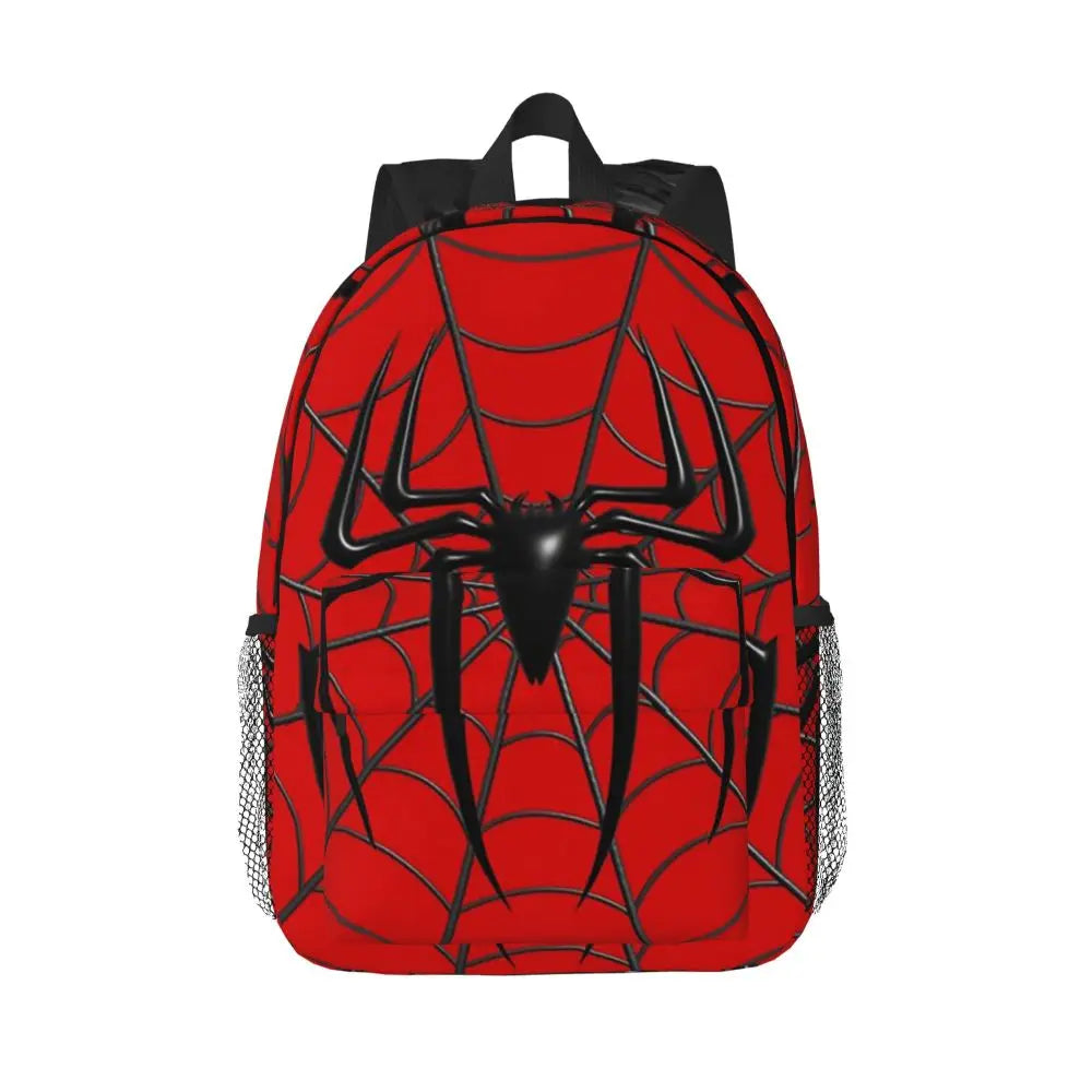 Mochila con diseño de araña y telaraña, mochila escolar para estudiantes, bolsos de hombro para ordenador, para hombres y mujeres