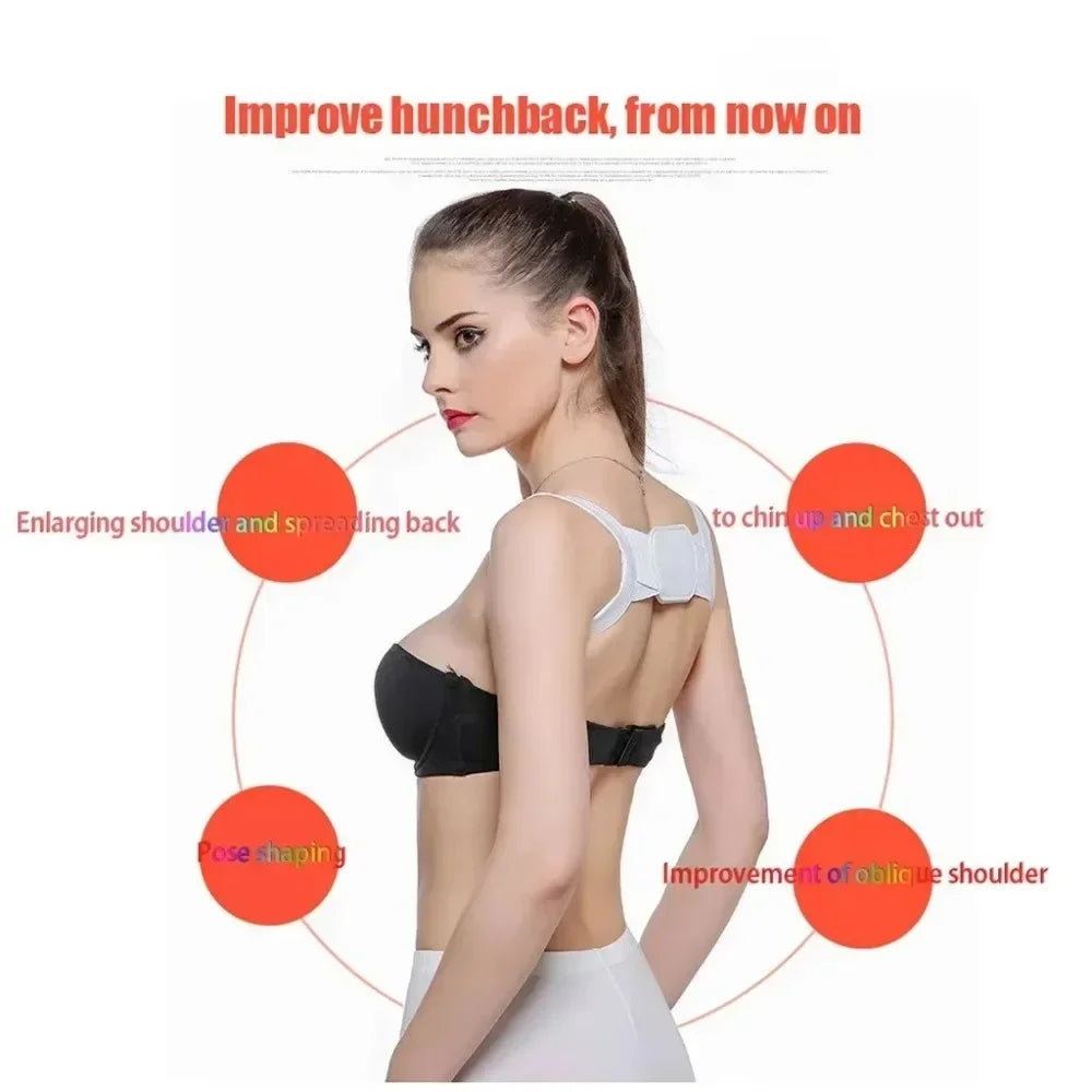 Corrector de postura ajustable Invisible que retya la espalda en la cama, soporte para hombres y mujeres, cuidado de la salud, Corrector de postura cattiva.Labubo.