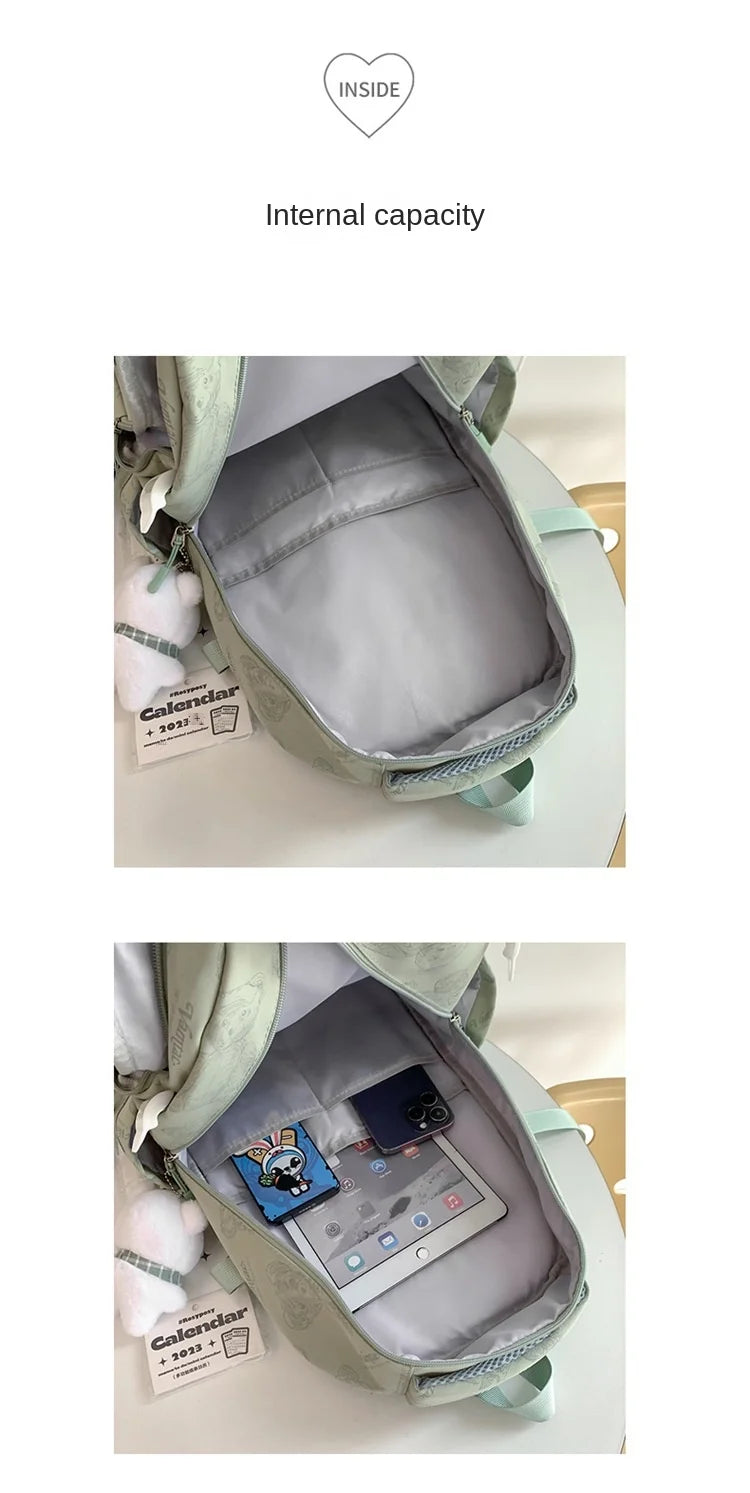 High-looking Backpack for Girls Lightweight and Large-capacity Schoolbag for Middle and High School Students Casual backpacks 배낭