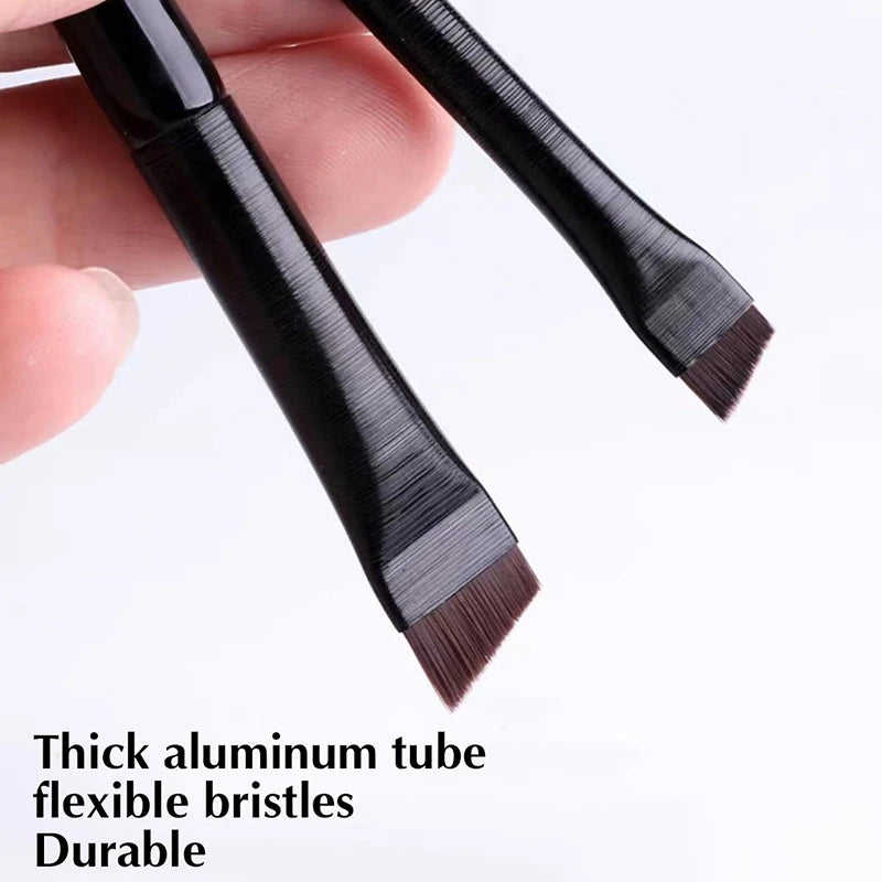 【Pinceles para maquillaje de contorno de cejas, pincel para delineador de ojos, pincel profesional súper fino en ángulo para delineador de ojos, herramientas de maquillaje】
