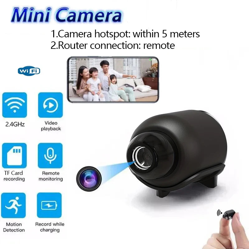 Nueva Mini cámara X5 1080P visión nocturna clara cámaras Premium portátiles ligeras detección de movimiento cámara de vigilancia WiFi inalámbrica