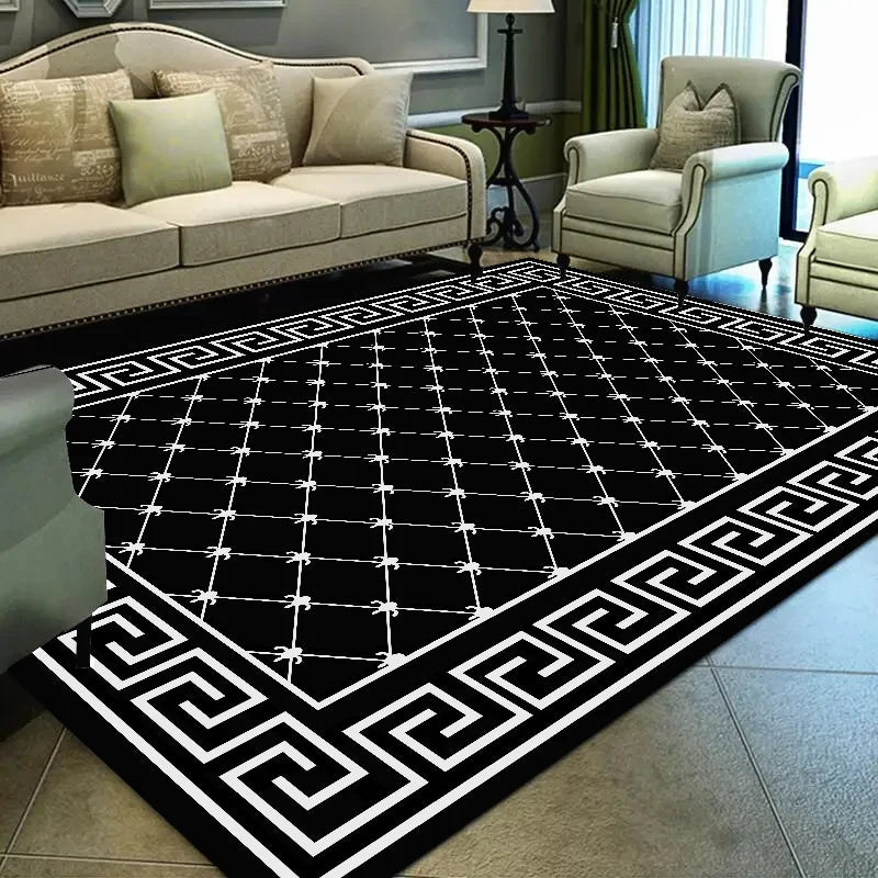 Alfombra moderna y sencilla para el hogar, alfombra para dormitorio, sala de estar, decoración grande para dormitorio, mesas de centro para el hogar, alfombra lavable