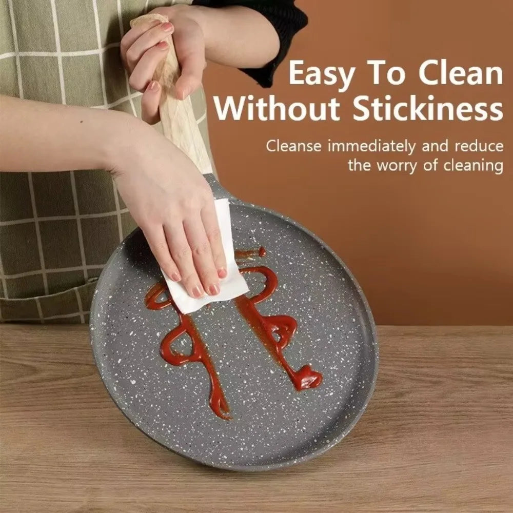Olla para panqueques japonesa duradera de 6/8/10 pulgadas, sartén antiadherente fácil de limpiar, cocina para desayuno, Cocina de Inducción de Gas