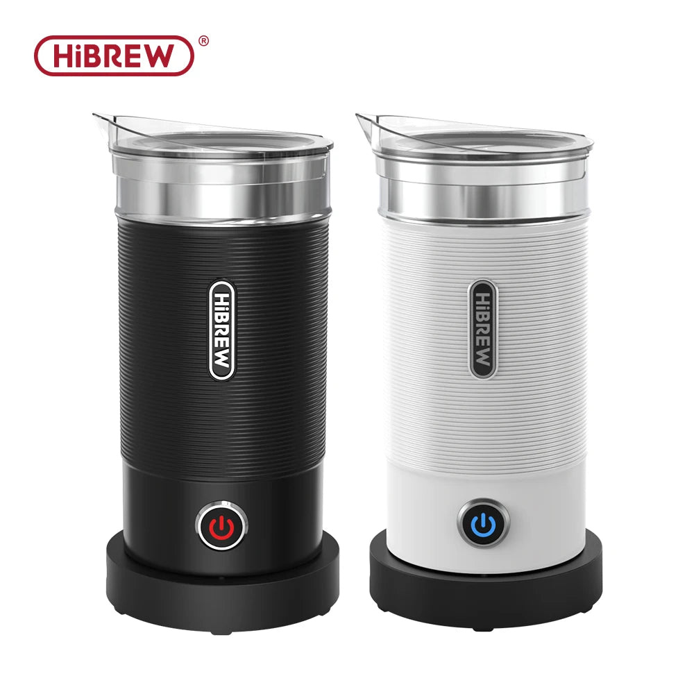 HiBREW Espumador de leche Espumador Mezclador de chocolate Latte frío/caliente Capuchino Calentador de leche completamente automático Cool Touch M1A