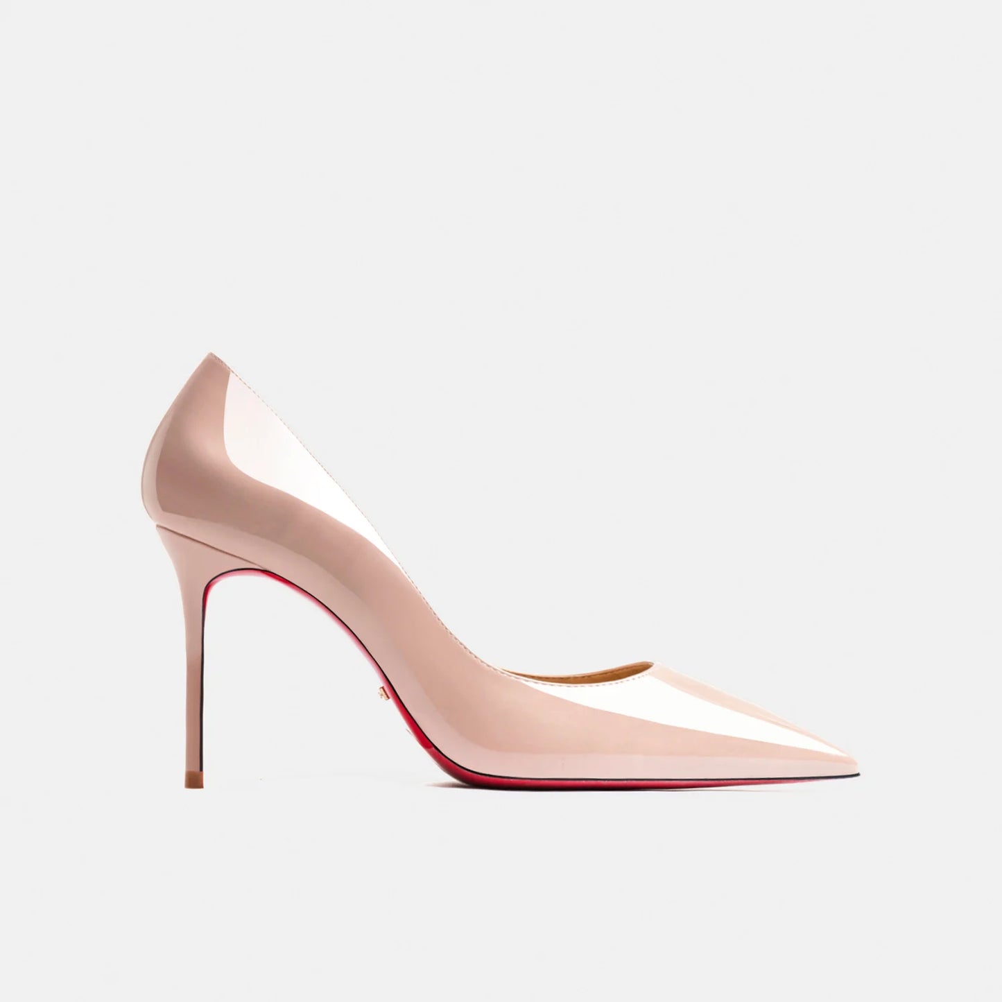 Zapatos de mujer 2025, marca de lujo, zapatos de tacón con suela roja, fondo rojo, puntiagudos, tacones altos de diseñador, zapatos elegantes de fiesta a la moda para mujer, 12cm