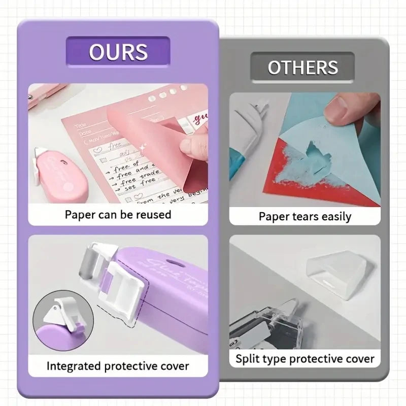 1-4 piezas de cinta adhesiva de doble cara con puntos de pegamento para álbumes de recortes, collages, diarios, manualidades, artículos de papelería escolar