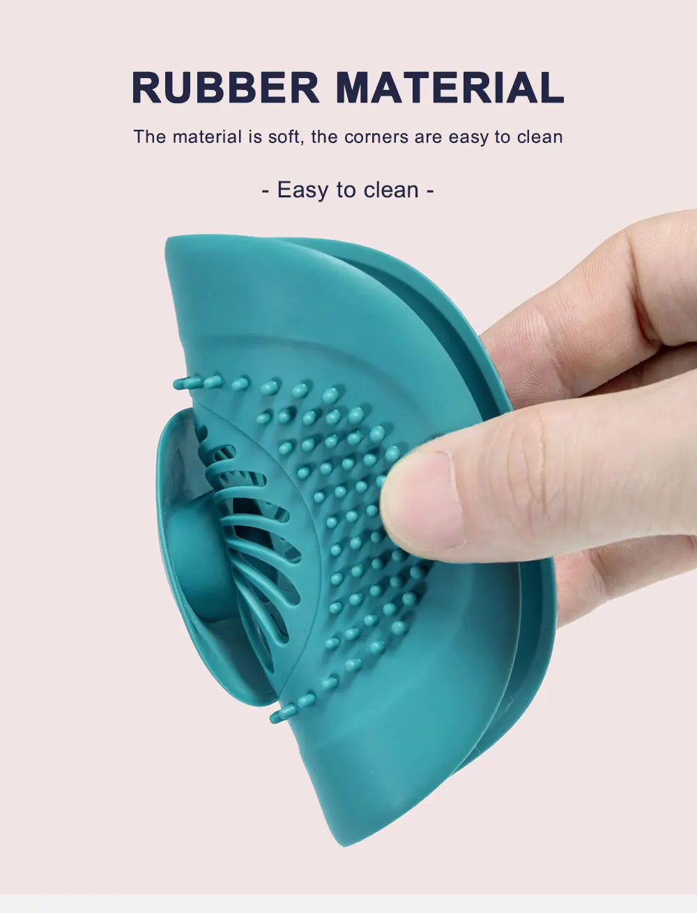 Tapón de silicona para fregadero de cocina, filtro de ducha, tapón de cubierta de drenaje, colador de fregadero, escurridor de suelo, recogedor de pelo, accesorios de baño