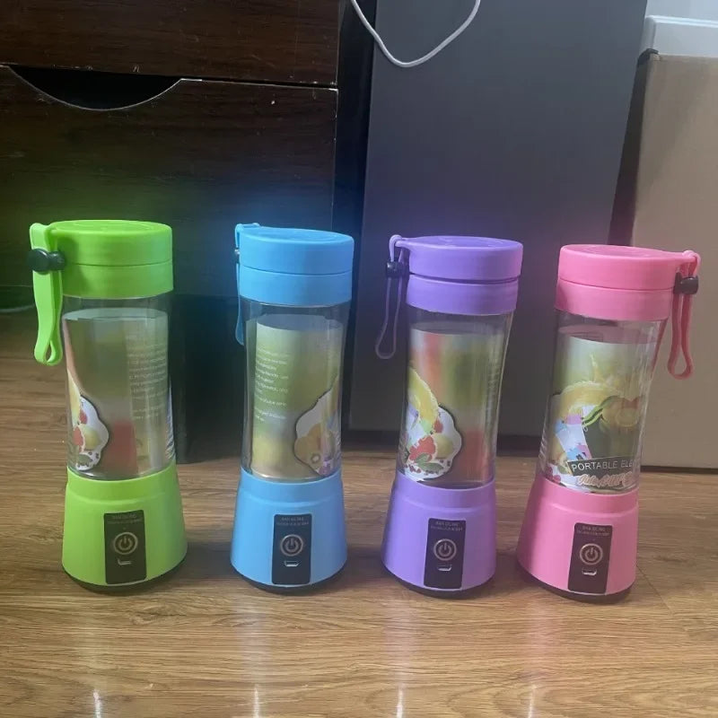 Licuadora Eléctrica Portátil Recargable, Vaso Mezclador de Frutas para Viajes, Mini Batidora para Smoothies y Batidos