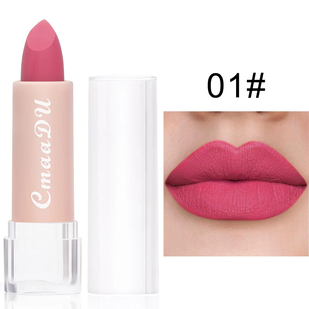 Lápiz Labial de 15 Colores, Impermeable, de Larga Duración, Mate, Terciopelo, Sexy, Rojo, Brillo Labial Nude, Brillo Labial Brillante, Tinte Labial Rojo Intenso, Maquillaje