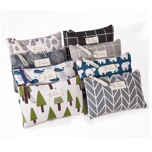 Bolsas de tela para lápices, estuche para lápices Kawaii, estuches grandes para lápices, bolsa de cosméticos de viaje, organizadores de papelería escolar para volver a la escuela