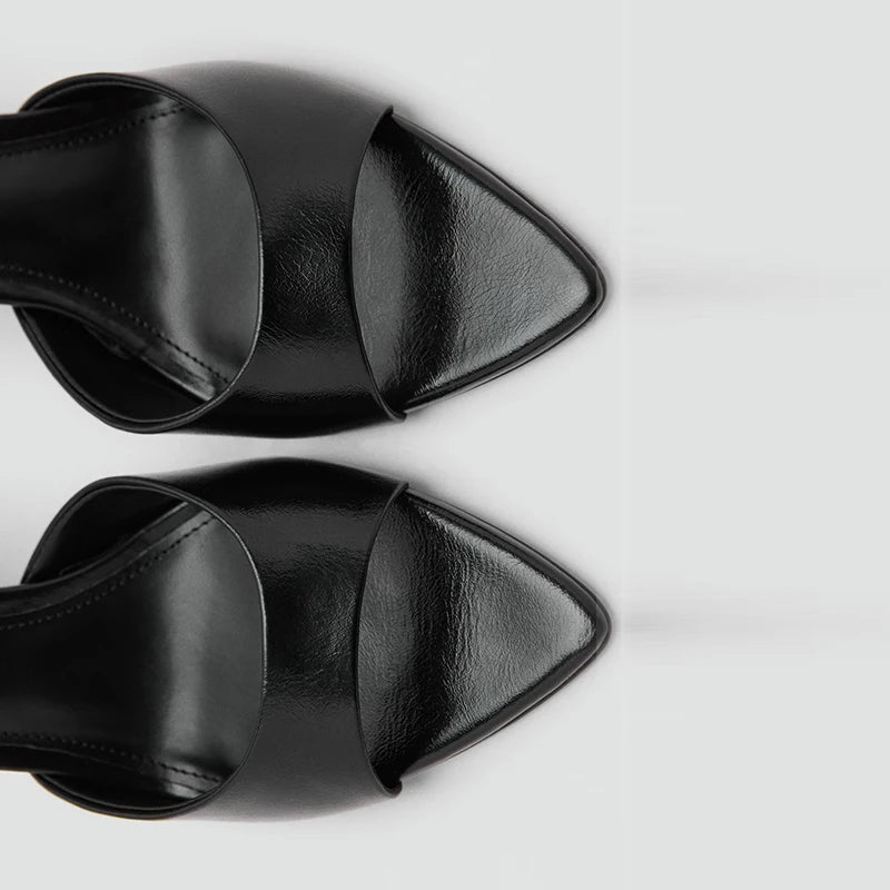 Nuevas Sandalias de Tacón Alto y Fino para Mujer, Verano 2026, con Punta en Pico, Elegantes, de Satén, Sexys, con Punta Abierta, Tipo Stiletto