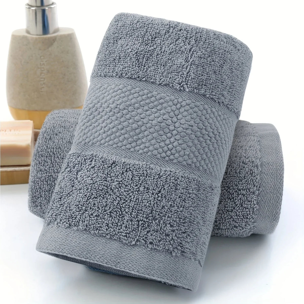 Toalla de Baño de Algodón Puro, Suave y Absorbente, Multiusos, de Alta Calidad y Secado Rápido
