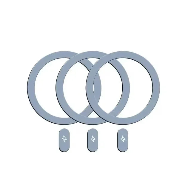 5-1 Uds Magsafe placa magnética anillo pegatina de Metal para iPhone16 15 14 teléfono móvil Lightning Magsafe pegatina para cargador de coche inalámbrico