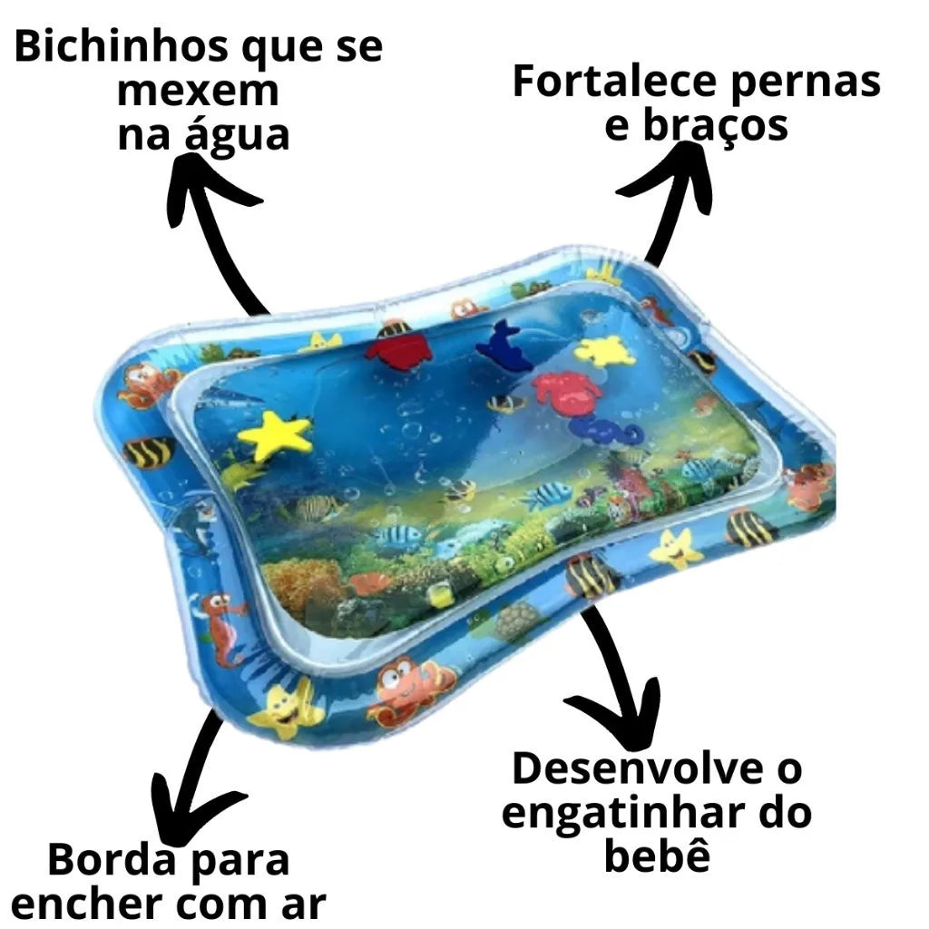 Alfombra Inflable Infantil para Jugar Seguro en Verano, Cómoda e Impermeable para Uso en Casa y Jardín