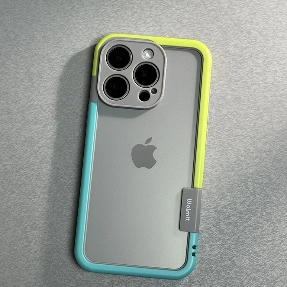 Funda de teléfono con marco de silicona suave a prueba de golpes para iPhone 17 Pro Max 13 14 15 16 Plus NoBack protección contra la disipación de calor cubierta de parachoques