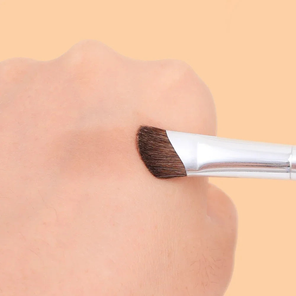 Brocha Profesional para Maquillaje de Nariz en Ángulo Plano, Brocha Suave para Contorno de Ojos y Nariz, Herramientas de Belleza y Cosméticos