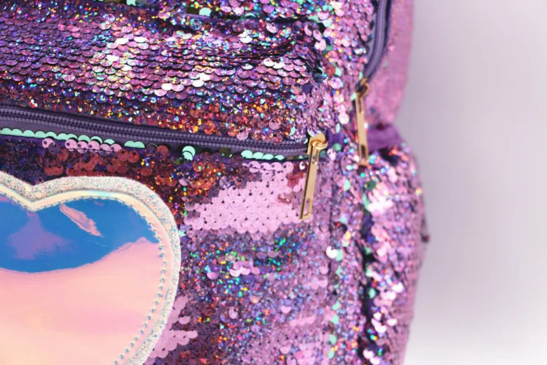 Mochila de lentejuelas de gran capacidad de unicornio para niños, Mochila de dibujos animados para estudiantes, Mochila informal con lentejuelas, mochilas para volver a la escuela