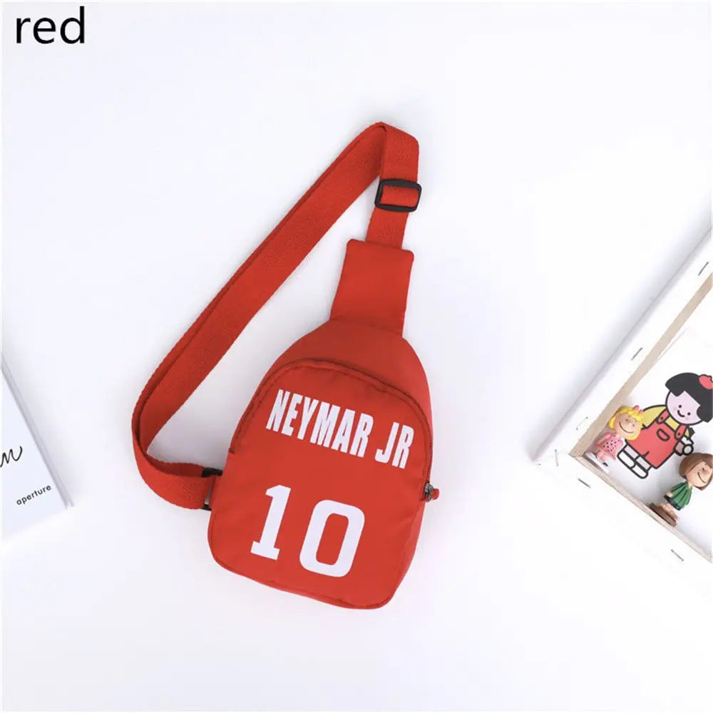 Bolso de hombro de moda para niños y niñas, bolso de pecho, bolso de mensajero, bolso de ocio deportivo, estampado de número de moda