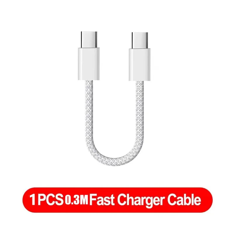 1-3 unidades de cable de carga rápida USB-C a USB-C PD de 120W para iPhone 17 Pro Max 16 15 Plus 14 13 12 11 X XS, carga rápida tipo C, 1M 2M