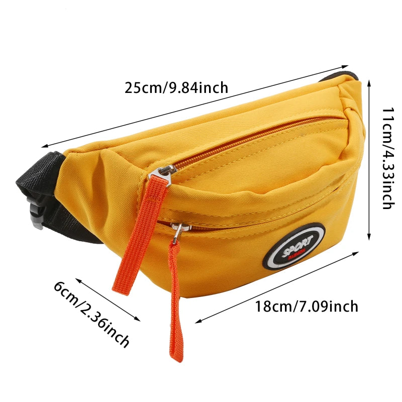 Riñonera pequeña para niños, riñonera ligera a la moda para niños pequeños y niñas, bolsa de pecho para deportes al aire libre, correr y acampar