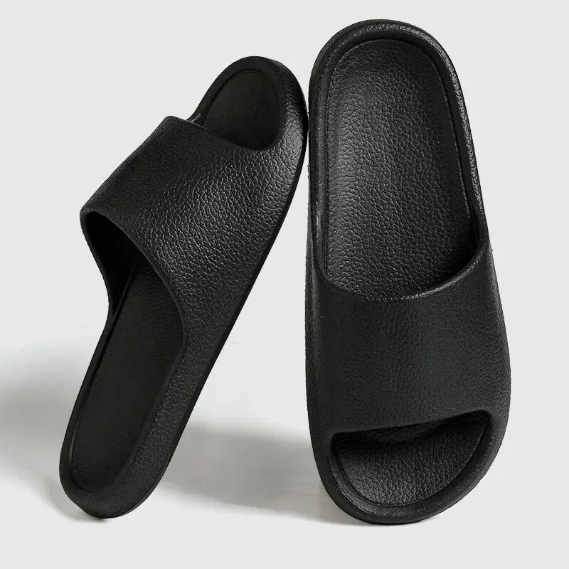 Zapatillas planas ligeras de EVA para mujer, zapatos de baño para el hogar, masaje cómodo, toboganes de interior, zapatos de ducha, moda de verano