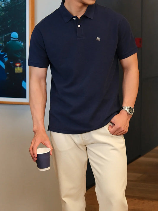SIMWOOD Polo extra grande para hombre — Transpirable y cómodo para verano 2026