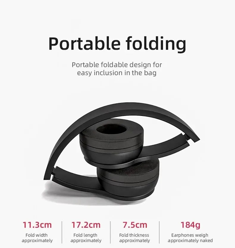 Nuevos auriculares P47 TWS auriculares estéreo Bluetooth 5,0 subwoofer plegable auriculares inalámbricos para juegos deportivos para HuaWei XiaoMi iPhone